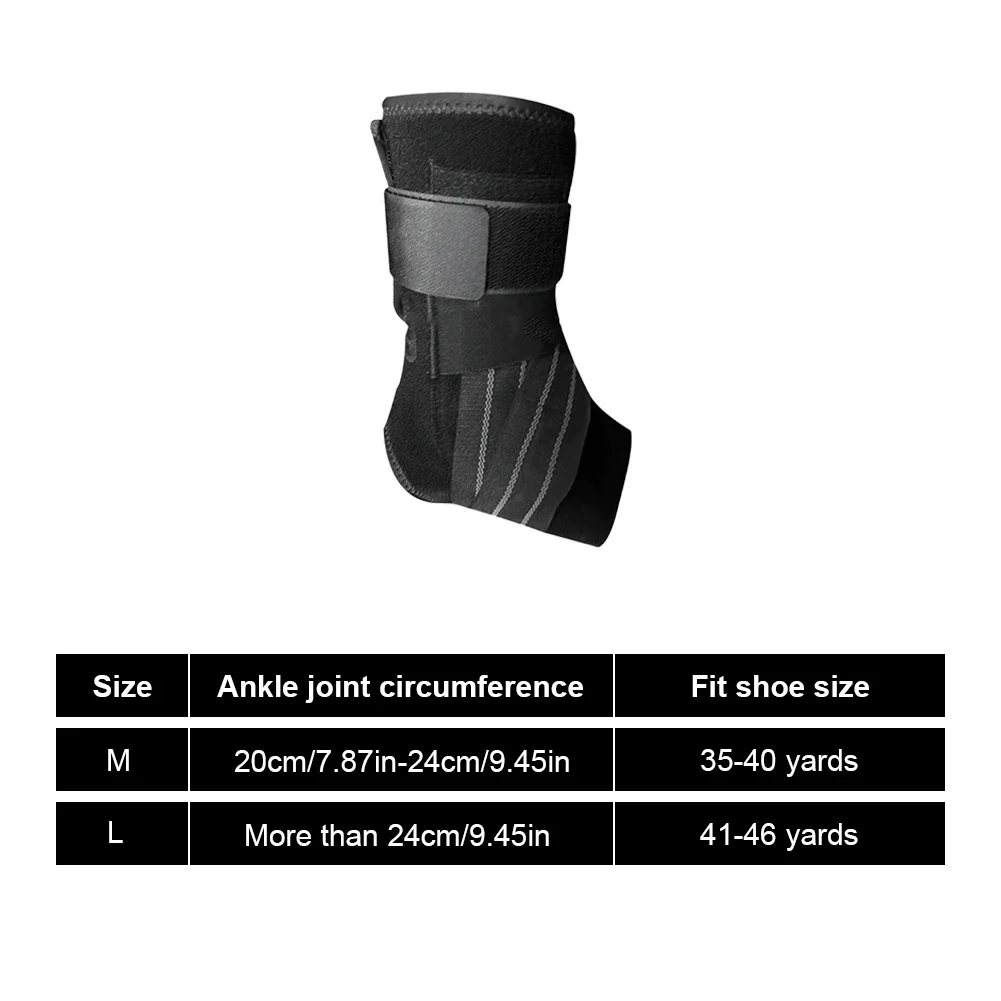 Fitness Ankle Brace Protector Foot Ankle Support Wrap for Fracture Gym Sprain Ankle Varus Joint Correction Belt Bandage Guard