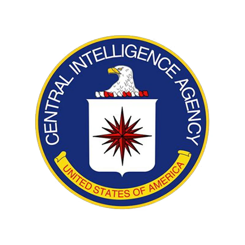 

70011 # наклейка с печатью центрального интеллектуального агентства CIA, стикеры для автомобиля, стильные водонепроницаемые солнцезащитные наклейки, виниловые наклейки