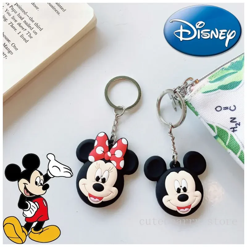 Disney Mickey Minnie Mouse for Apple Airtag Case Soft Anti-scratch Protective Sleeve Airtag Anti-lost Protection Cover Keychain