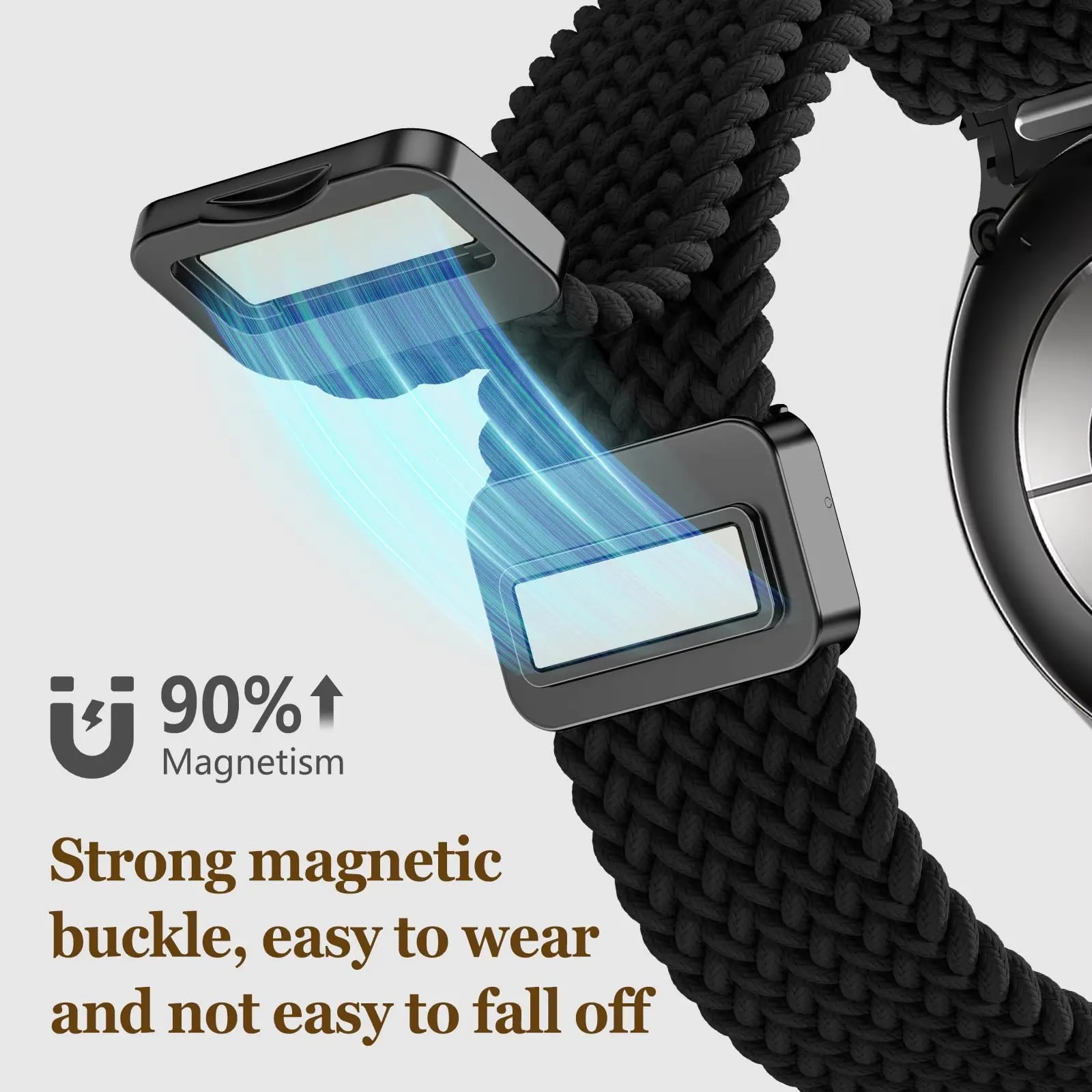 One Click Magnetic Braided Bands Compatible with Samsung