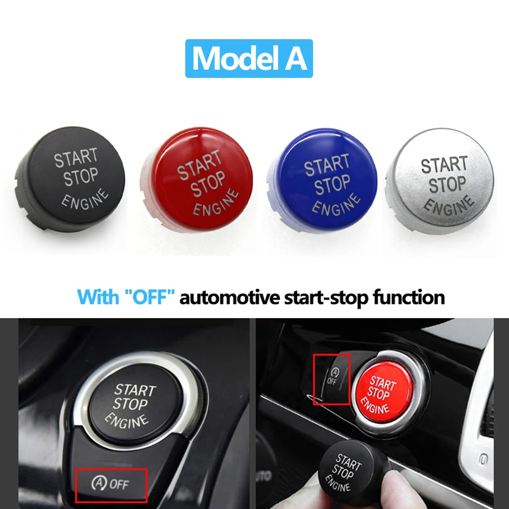 ROBUST Start Stop Knopf Blau Glanz für BMW F20 F21 F22 F23 F87 F30 F31 F80 F32 F36 G30 F12 X1 X3 X4 X5 X6