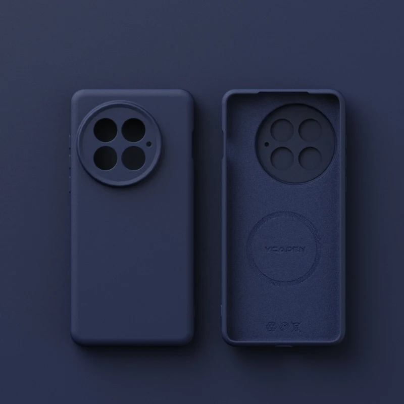 Premium Liquid Silicone Magnetic Case - Shockproof & Wireless Charging Compatible Back Cover