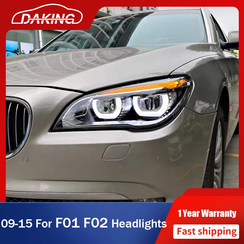 

Все светодиодные фары s Для BMW F01 F02 2007-2015 730i 735i 740i, светодиодные дневные ходовые огни Светодиодный ные указатели поворота, передние лампы в сборе
