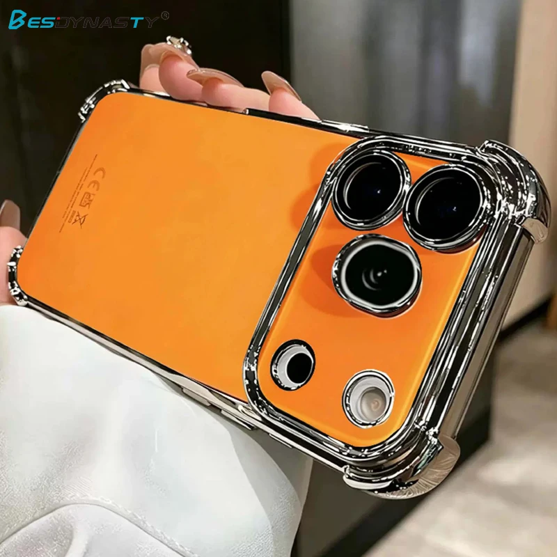 Luxury AirBag Plating Shockproof Clear Soft Phone Case