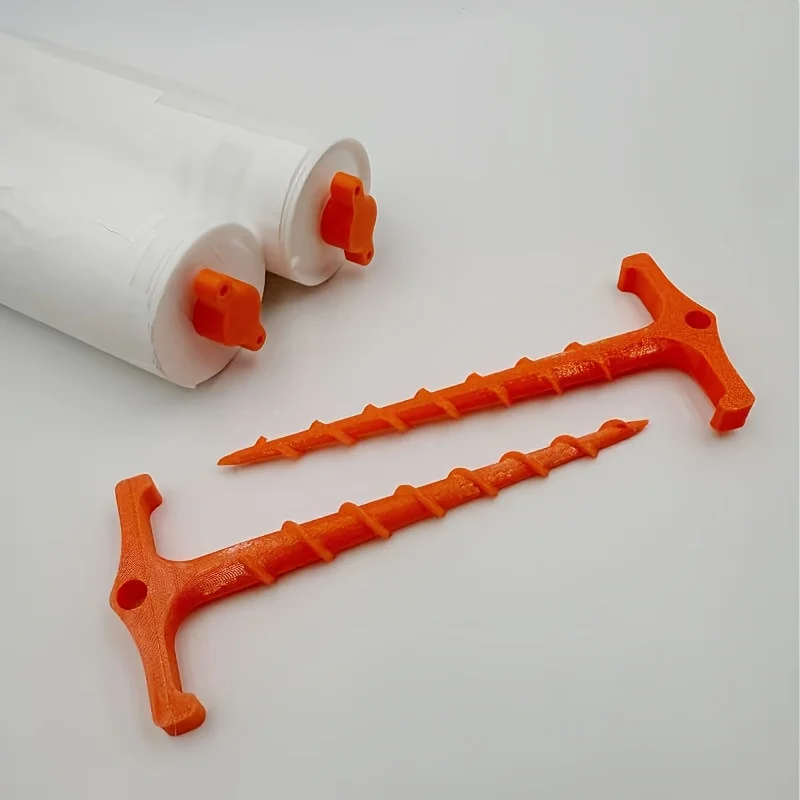 3D Printing Silicone Caulk Nozzle Unclogger Reusable Spiral Drill Sealant Gun Nozzle Cleaner Tool for DIY & Prof