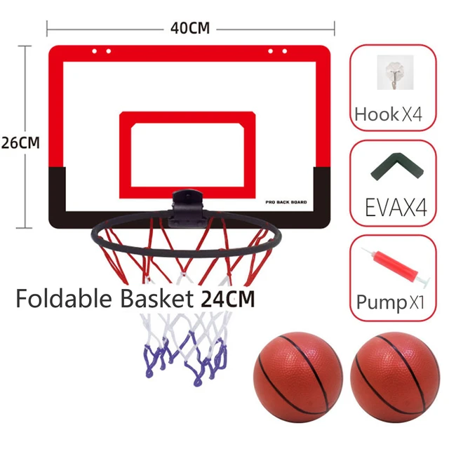 Over The Door Pro Mini Basketball Hoop, For Kids, Adults, And