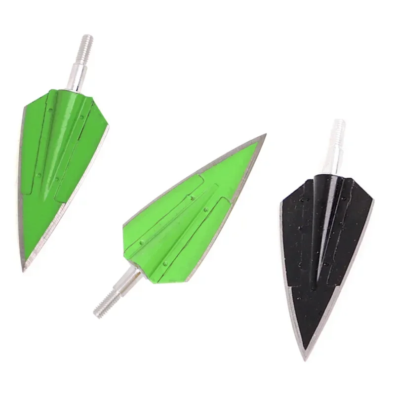 2 Fix Blade Arrowhead Stainless Steel Broadhead 120/160 Grain Points For Recurve Compound Bow Shooting Hunting 3pcs