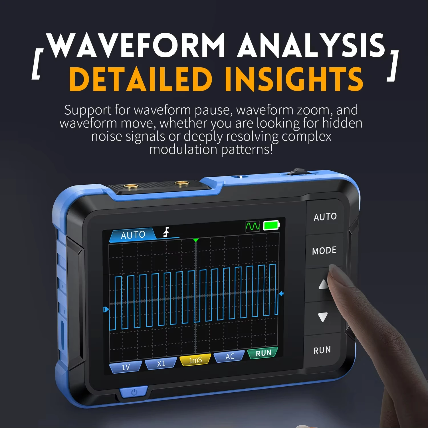 FNIRSI DSO153 digital portable oscilloscope signal generator 2in1 1MHz bandwidth 5MSa/s sampling rate electronics repair tools