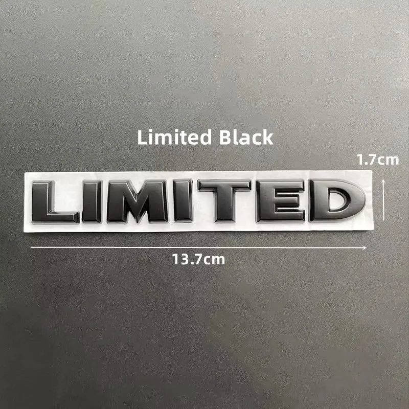 Adesivo per Auto 3D Lega Metallo Lettera Emblema Distintivo Decalcomanie Decor Carrozzeria Portellone Posteriore, per Jeep Wrangler Compass Commander Cherokee,B