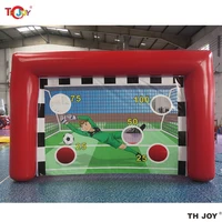 4x2m inflatable football soccer toss game,inflatable football target,inflatable soccer shooting goal 1