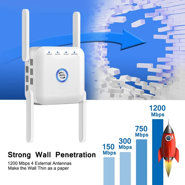 Répéteur Wifi 5G/2.4 ghz, longue Distance, amplificateur de Signal