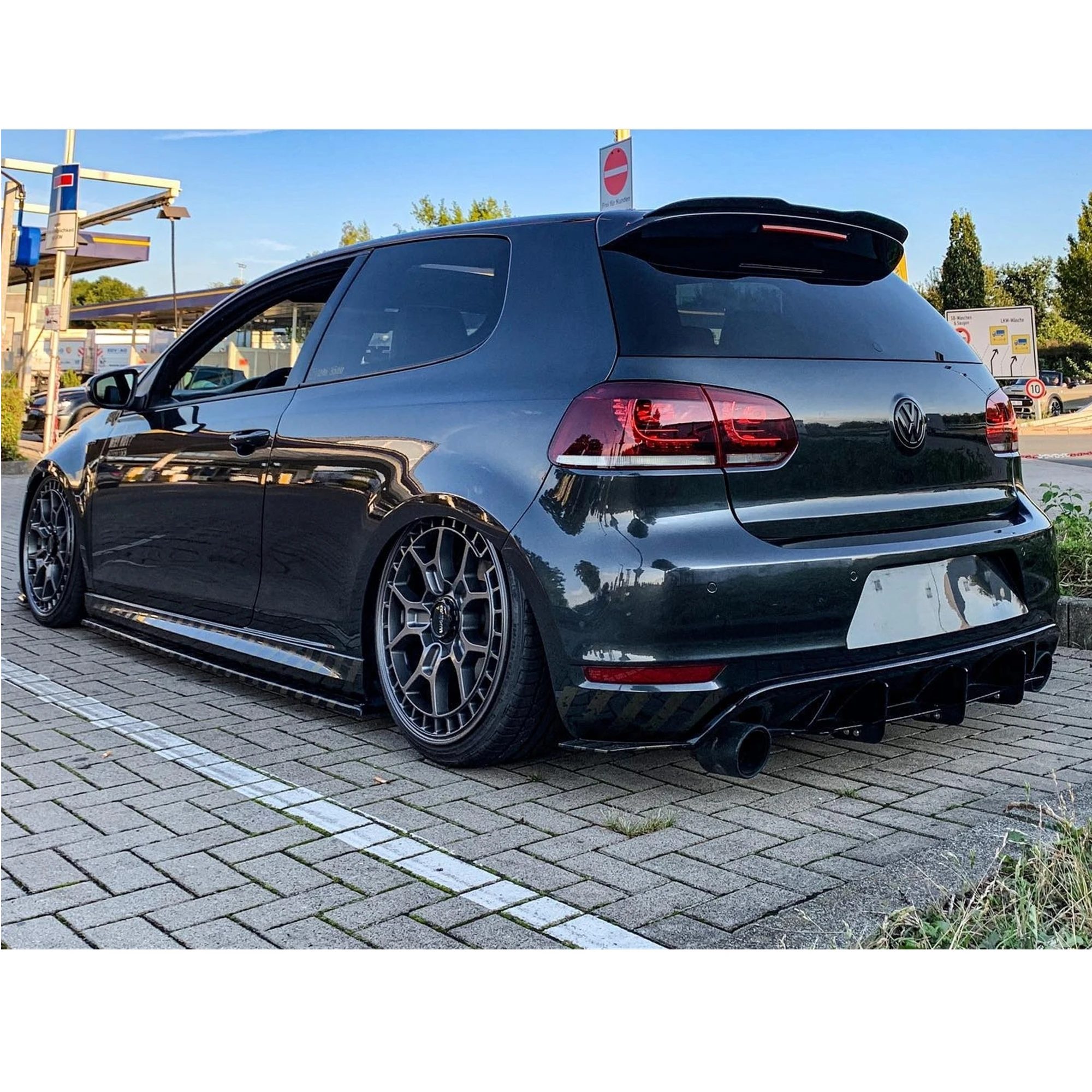 Gloss Black Maxton Style Rear Roof Spoiler Wing For Volkswagen