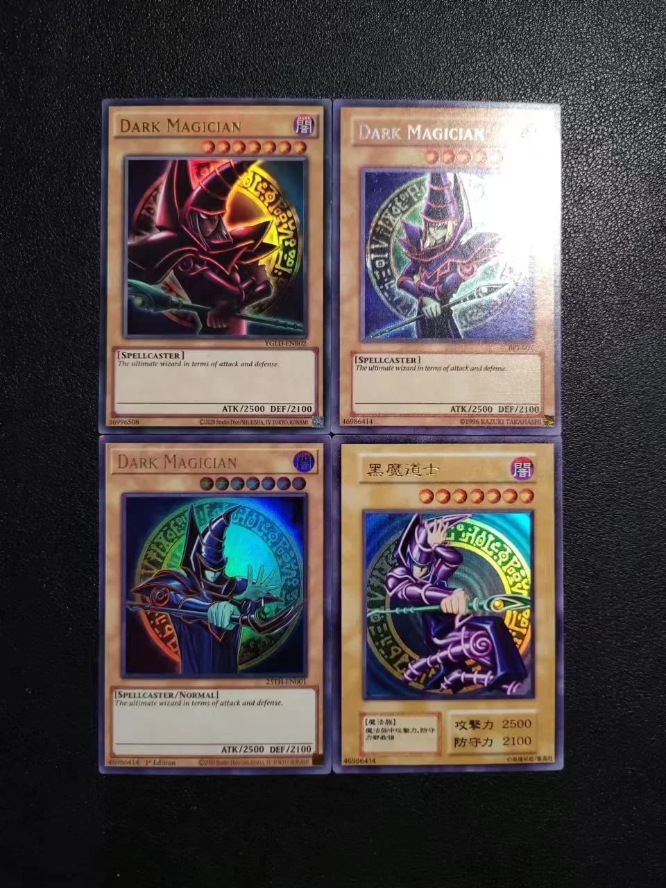 Yu-Gi-Oh Dark Magician, серия на английском и японском языках, Детские Мультяшные игры, карточки, коллекционные игрушки, подарок (не оригинал) набор волшебных открыток yu gi oh из аниме оригинальные детские мультяшные игры открытки коллекционные игрушки подарок не оригинал