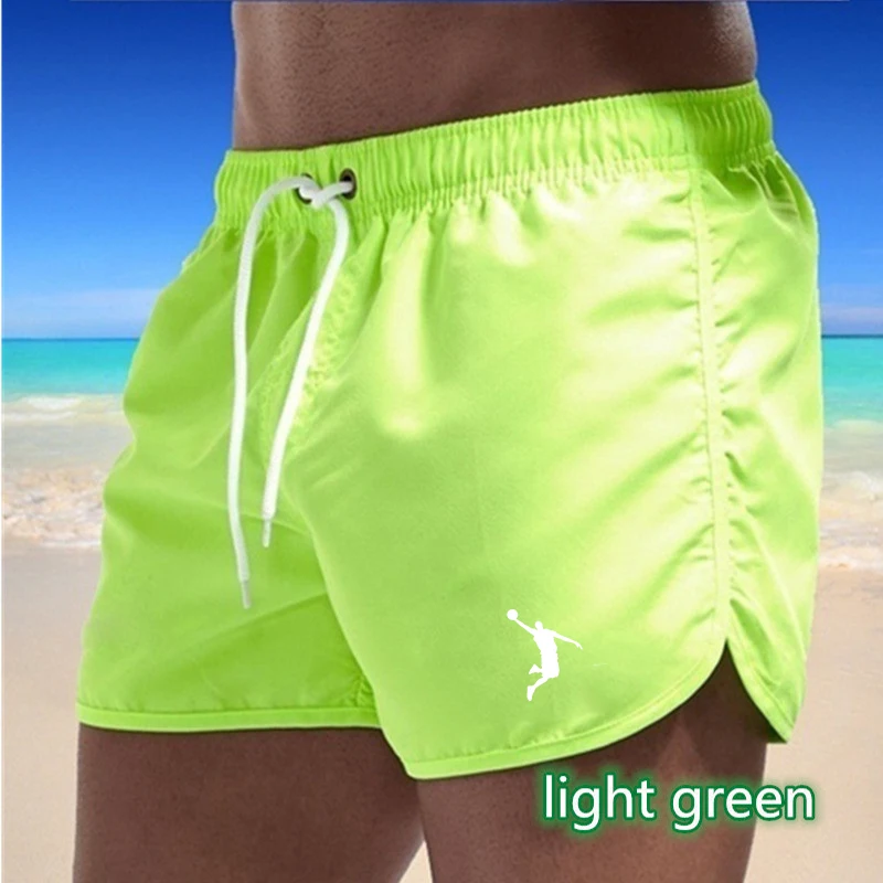 2024 Summer Quick Dry Swim Shorts For Men Swimwear Male Swimsuit Swimming Trunks Sexy Beach Shorts Surf Board Man Clothing Pants 4