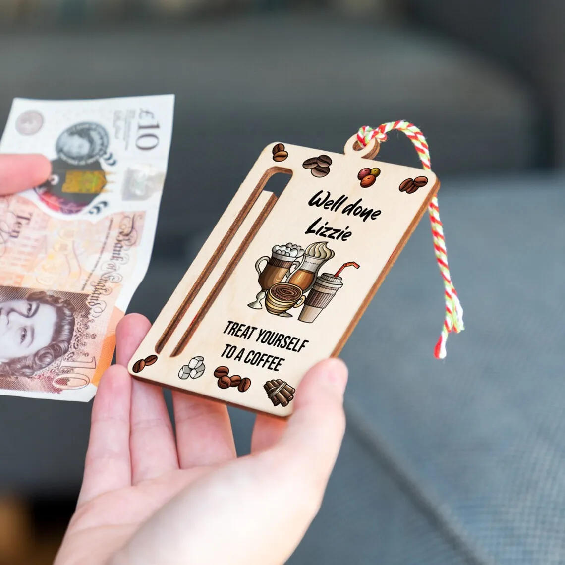 HAPPY 18TH BIRTHDAY Money Clip Celebrating Milestone Birthday Clear Beer Wine Print Solid Wood Cash Holder Men Women Adults Gift