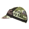 Camouflage Green Cycling Cap Black Ride Headwear Bike Hat One Size Fits Most 3