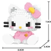 Sanrio Anime Hello Kitty My Melody Cinnamoroll Pompompurin Kuromi Friends Building Blocks Bricks Girl Children Kid Toy Gift Set 4