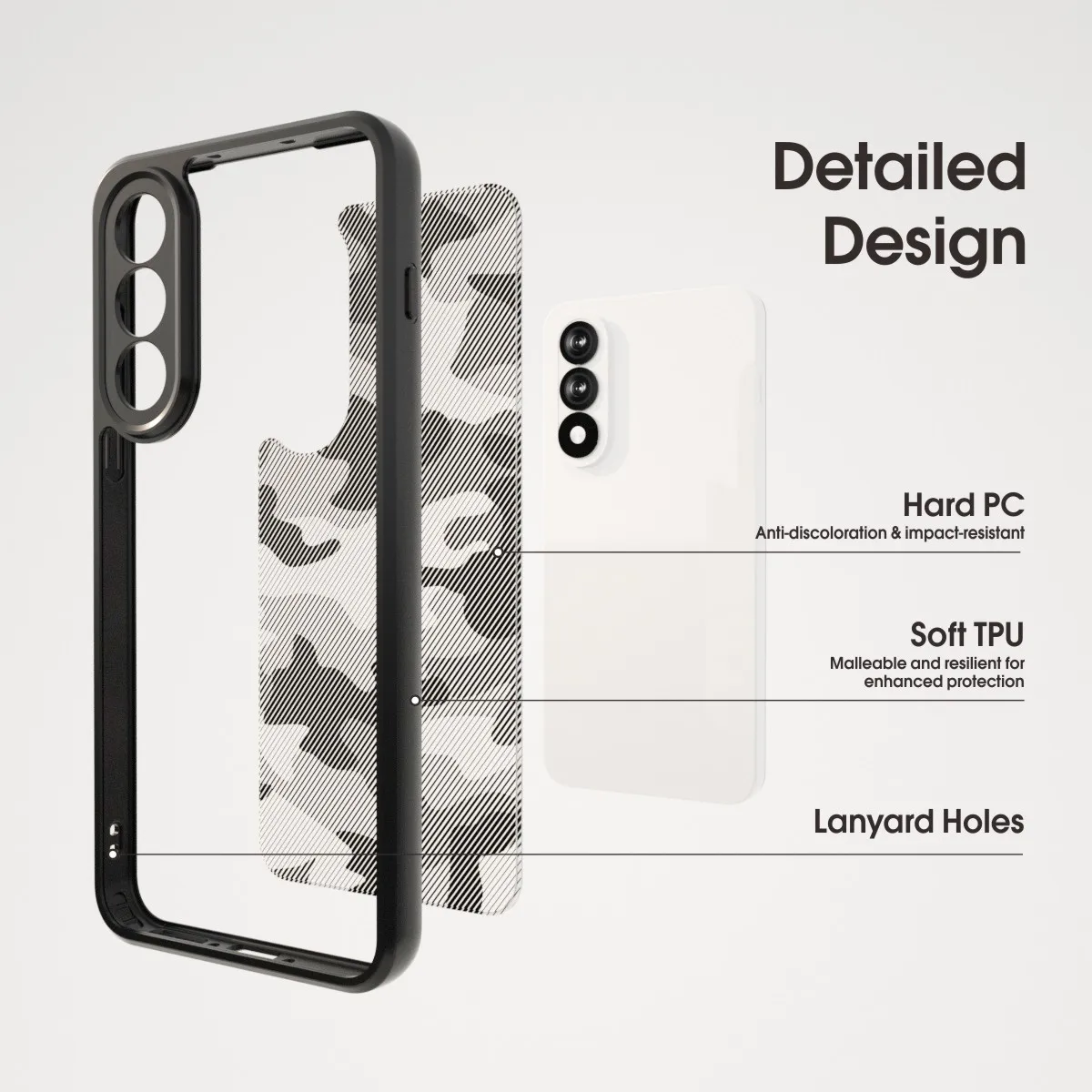 Military Camo Shockproof Phone Case with Matte Finish - Soft TPU Anti-Scratch Cover