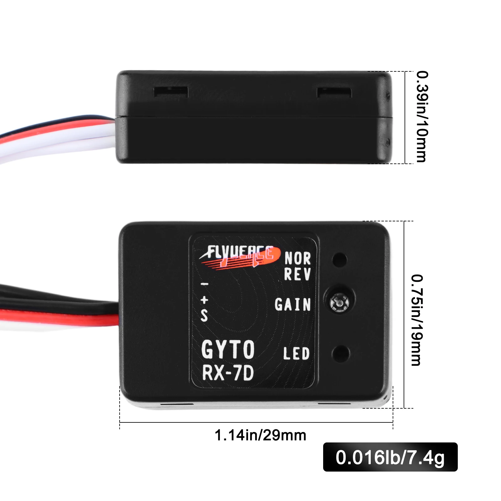 Gyroscope RC Mini – Stabilité et Précision pour Voiture et Bateau RC, connecté à un récepteur radio