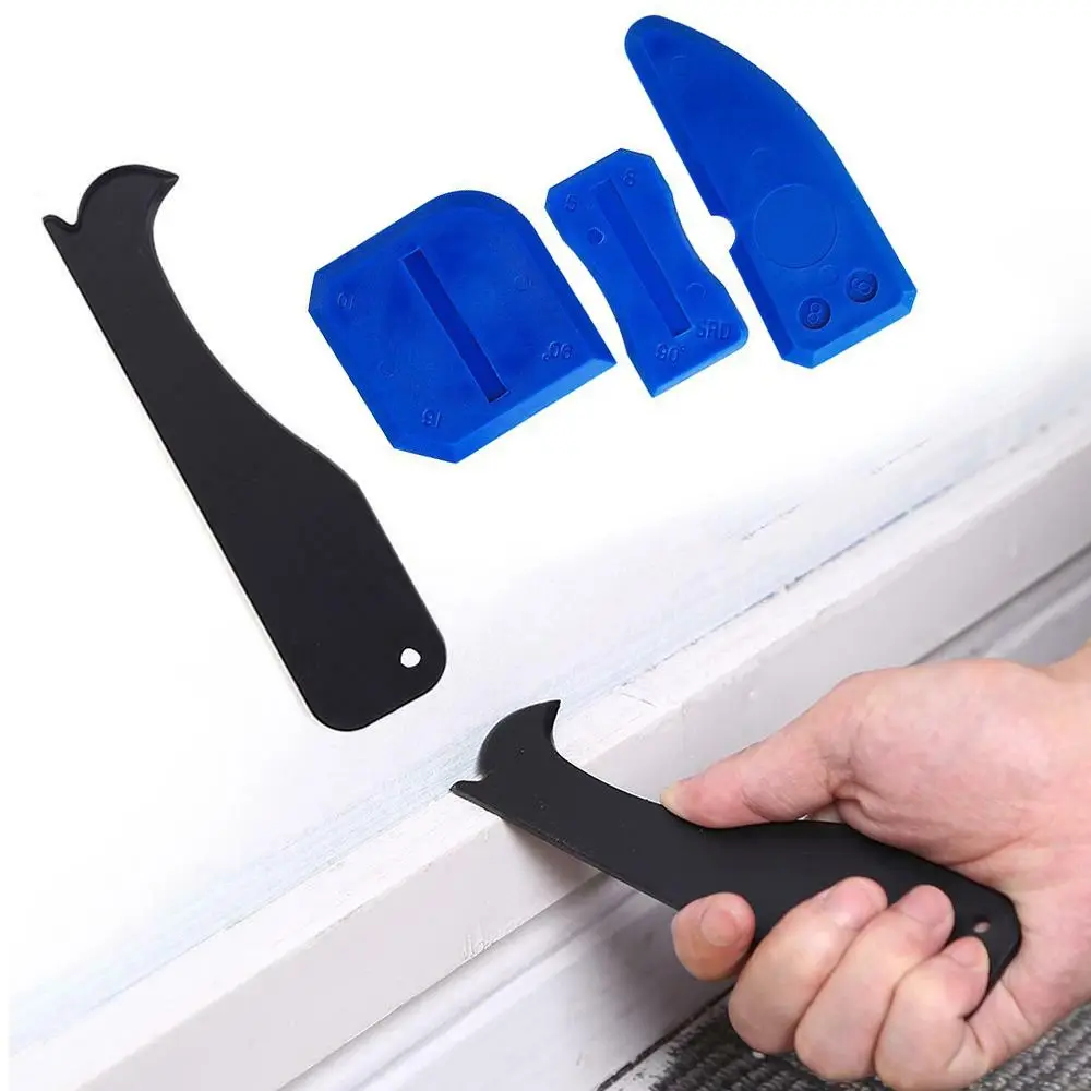 4/5/9pcs Window Door Silicone Sealant Spreader Spatula Scraper Cement Caulk  Removal Tool Finishing Sealant Grout Kit Caulking#1