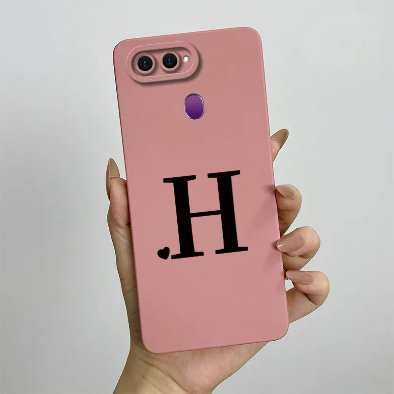 Cute Couple Letters Square Shockproof Back Cover Case