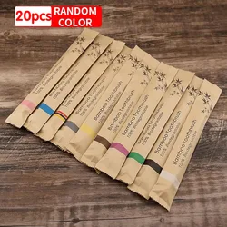 Eco - Friendly Bamboo Toothbrushes - Colorful, Portable, Soft Bristles (Random color 20pcs)