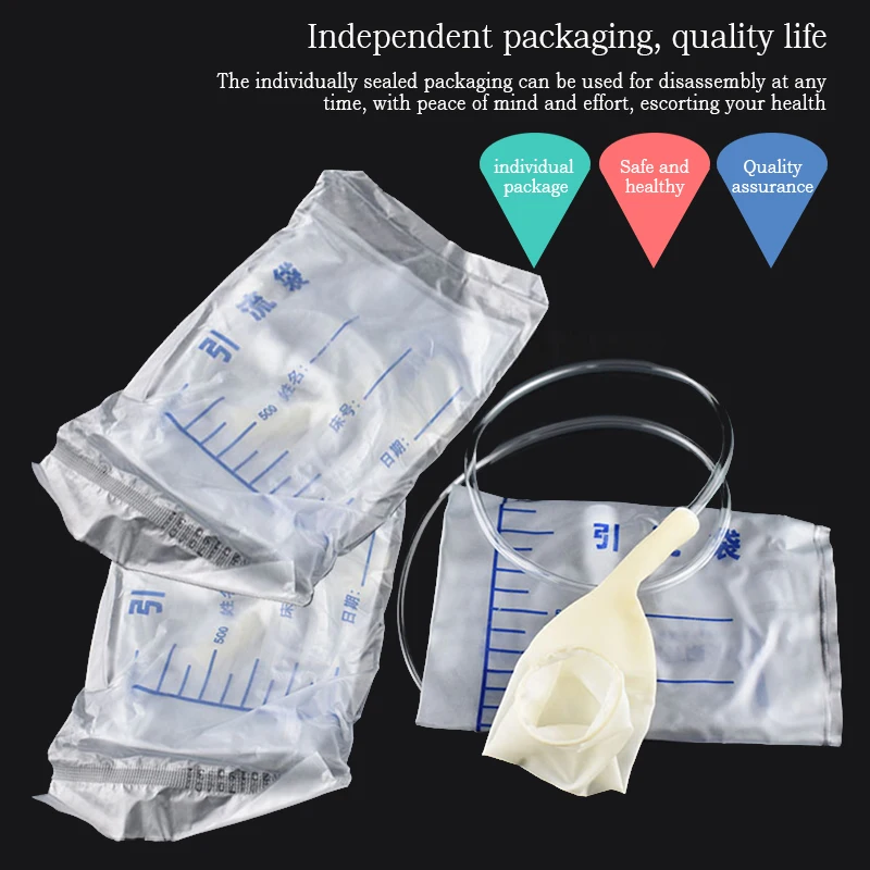 5Pcs Reusable Urine Collection Catheter Bag Incontinence Urinal Pee Holder Comfortable Urine Collector Bag for Bedridden Patient