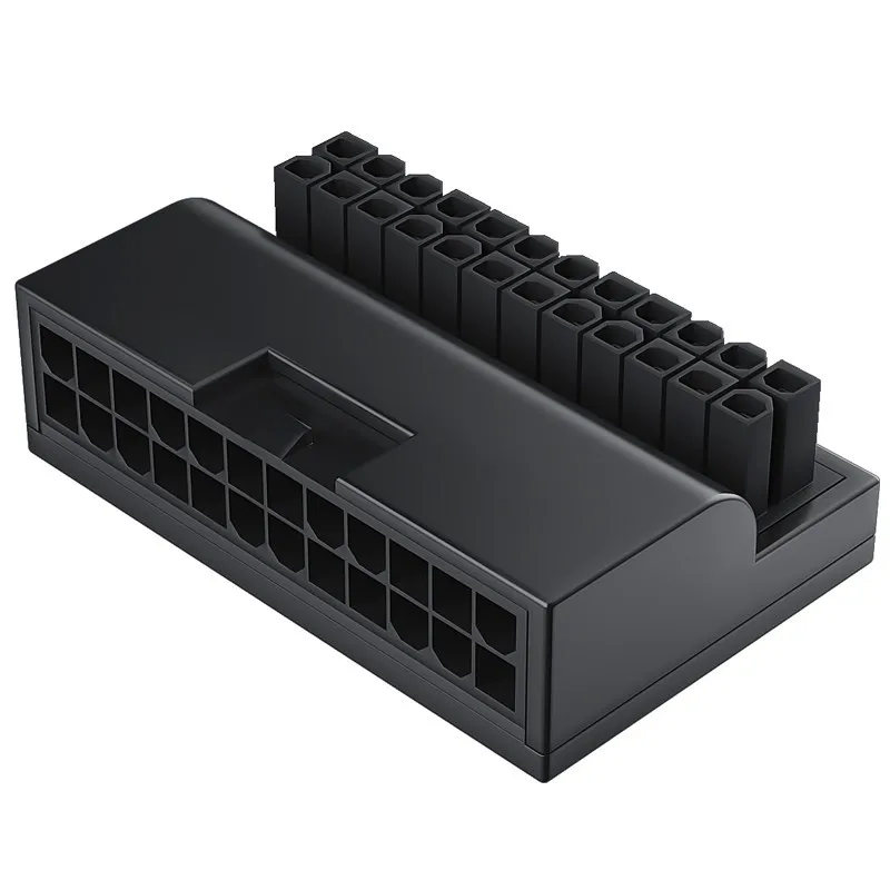 ATX 24 контакта до 90 градусов материнская плата стандартный разъем питания ПК для