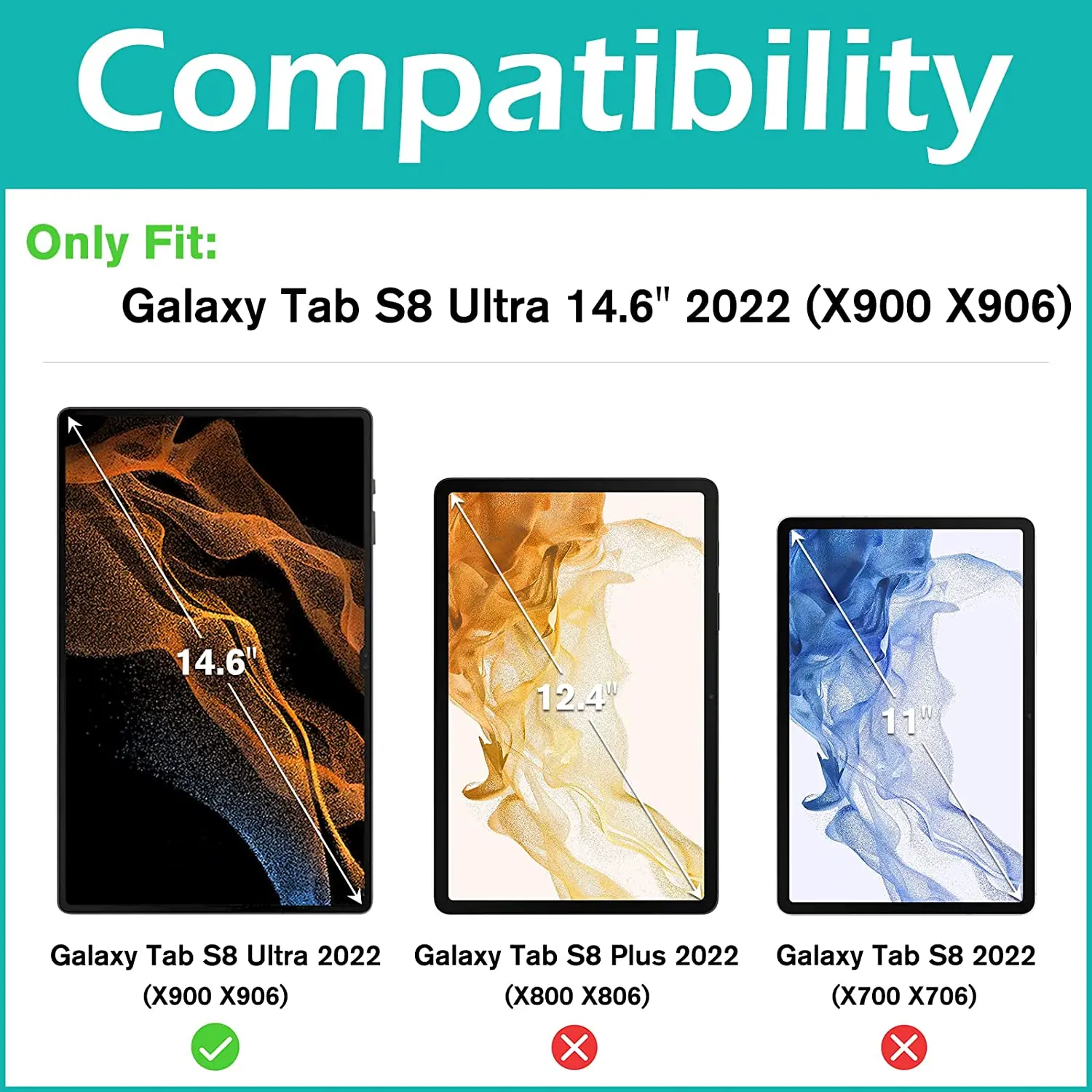 무선 블루투스 키보드 케이스 삼성 갤럭시 탭 S8 울트라 14.6 SM-X900 X906 태블릿 연필 홀더 터치 패드 키보드 커버