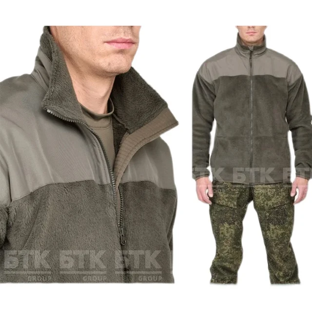 Russian Army Fan Male Hair Grab Fleece Warm Jacket Vkbo System 14