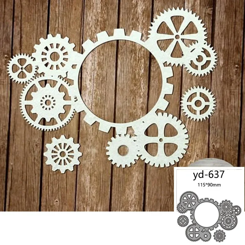 

Металлические штампы для резки форма для украшения шестеренки для скрапбукинга бумаги рукоделия ножа форма лезвие перфоратор трафареты