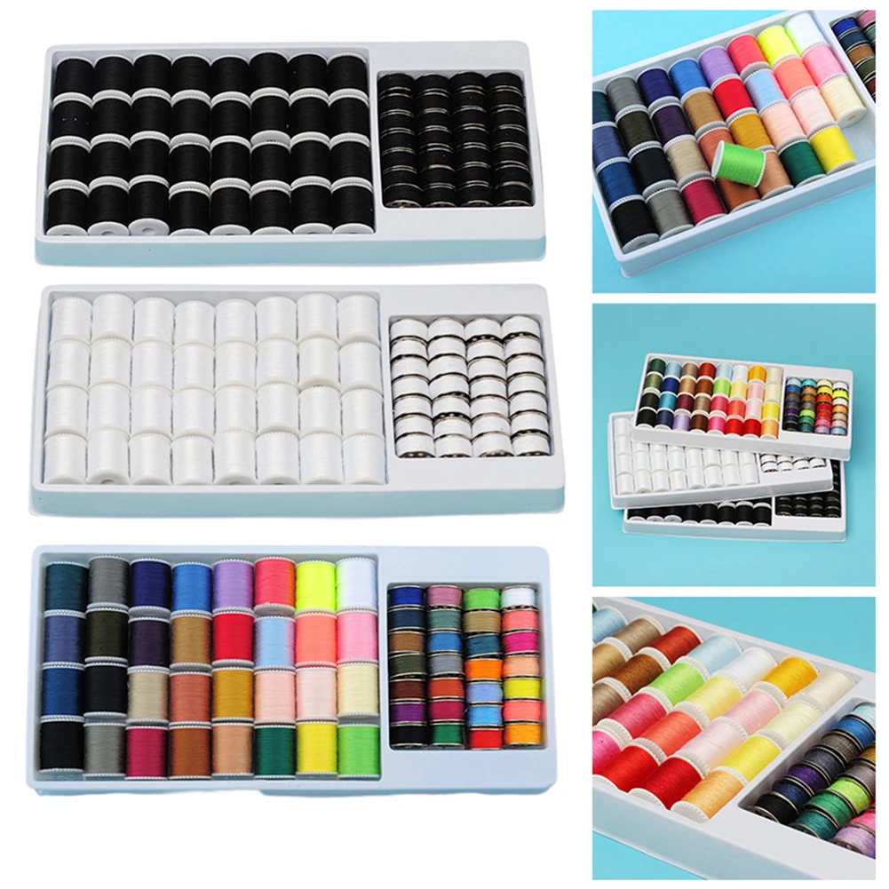 

60 цветов, набор швейных ниток из 402 полиэстера премиум-класса для рукоделия, квилтинга, рукоделия и шитья, аксессуары для искусства, ремесла, шитья