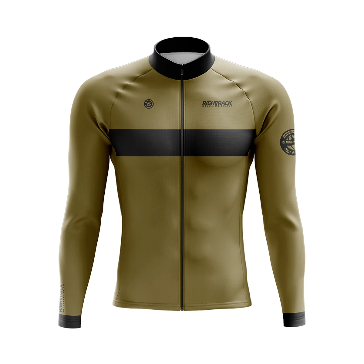thumbnail image 1 of Maillot de ciclismo de invierno para hombre, ropa de ciclismo de manga larga para carreras profesionales, ropa térmica de malla/polar UV para primavera y otoño, ropa de ciclismo RIGHTTRACK, 1 of 5