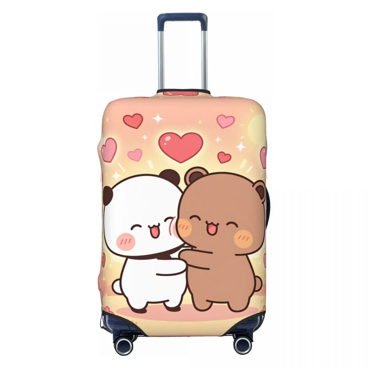 판다베어스 부부와 두두 여행가방 커버 비행기용 유용한 수하물 액세서리 비즈니스 보호대