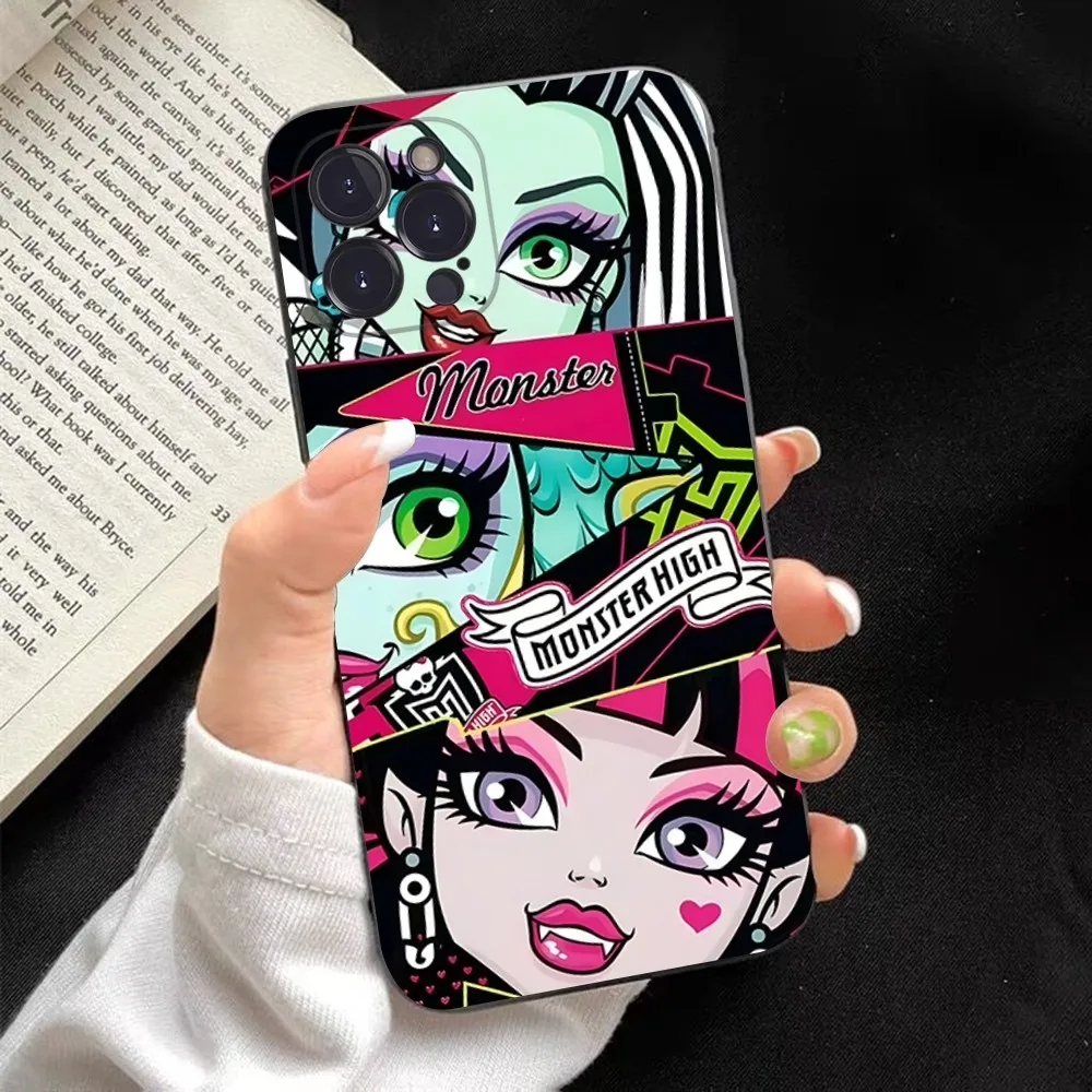 thumbnail image 1 of Funda de teléfono de Anime m-monsters h-high para iPhone, carcasa para iPhone 15, 14, 11, 12, 13, Mini Pro, XS, Max, 6, 7, 8 Plus, X, XR, SE, 2020, 1 of 5