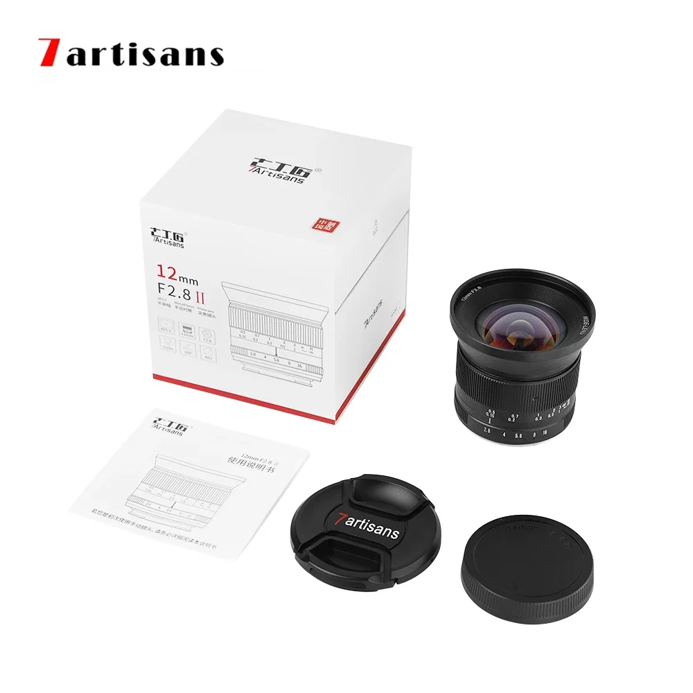7 Artigiani 12Mm F2.8 Mark Ii Aps-C Obiettivo Super Ultra Grandangolare Per Sony E Fuji Xf Canon Eos-M Canon Rf Nikon Z M4/3
