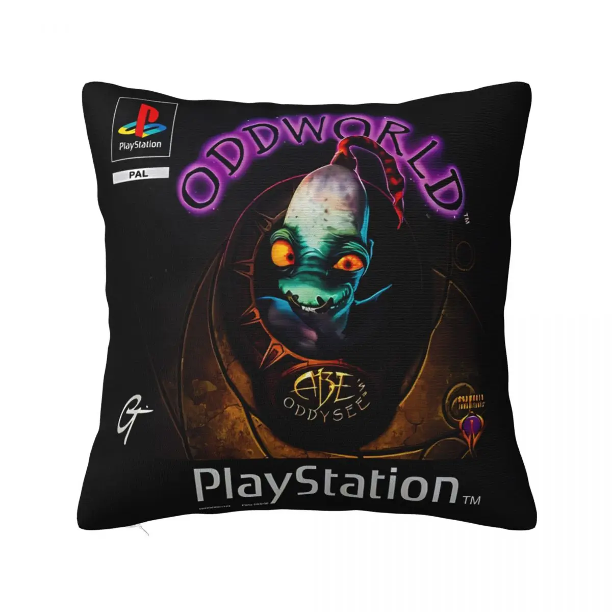 Ps1 Oddworld Videogame A Pillow Case