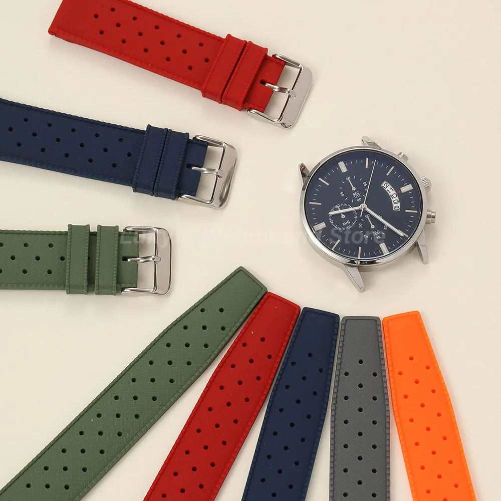 Soft Silicone Quick Release Watch Strap - Comfortable Replacement Wristband
