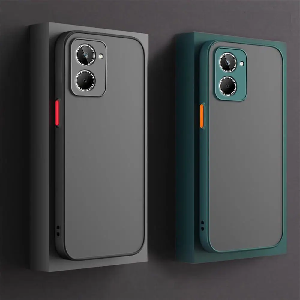 Силиконовая задняя крышка для Realme 10 4G, матовая задняя крышка для Realmy 11, 9 Pro Plus, чехол RMX3630, Защита камеры, Противоударная