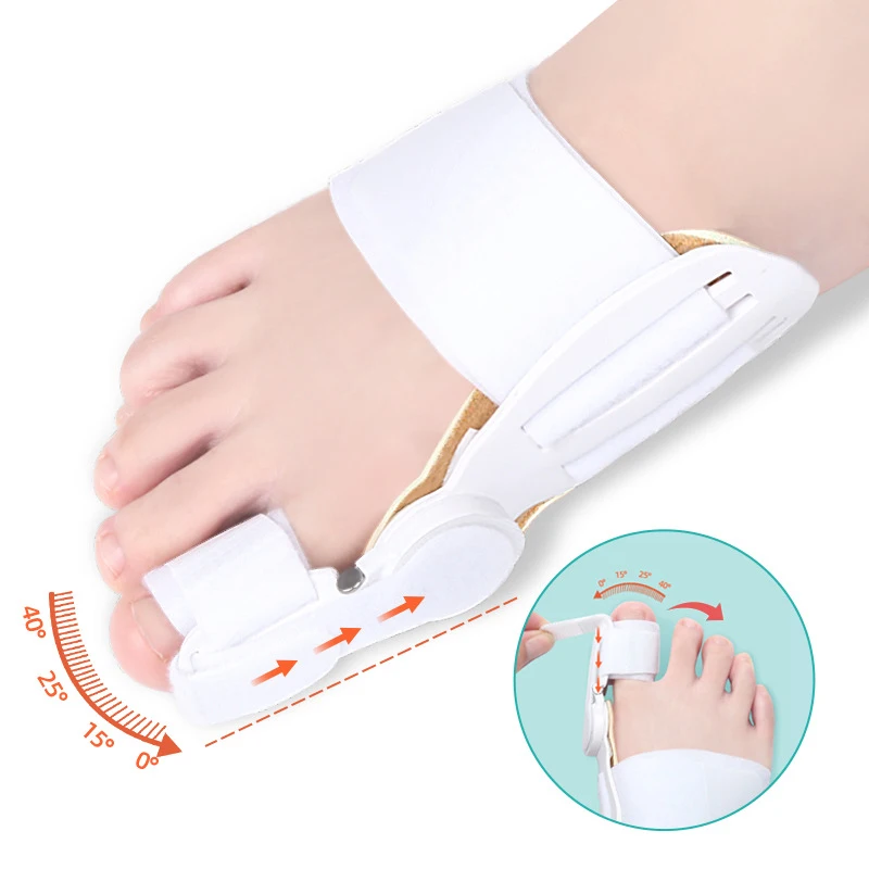 

2Pcs Hallux Valgus Corrector Bunions for Toes Corrector Foot Finger Separator Toe Separator Foot Care Haluksy Bunion Corrector