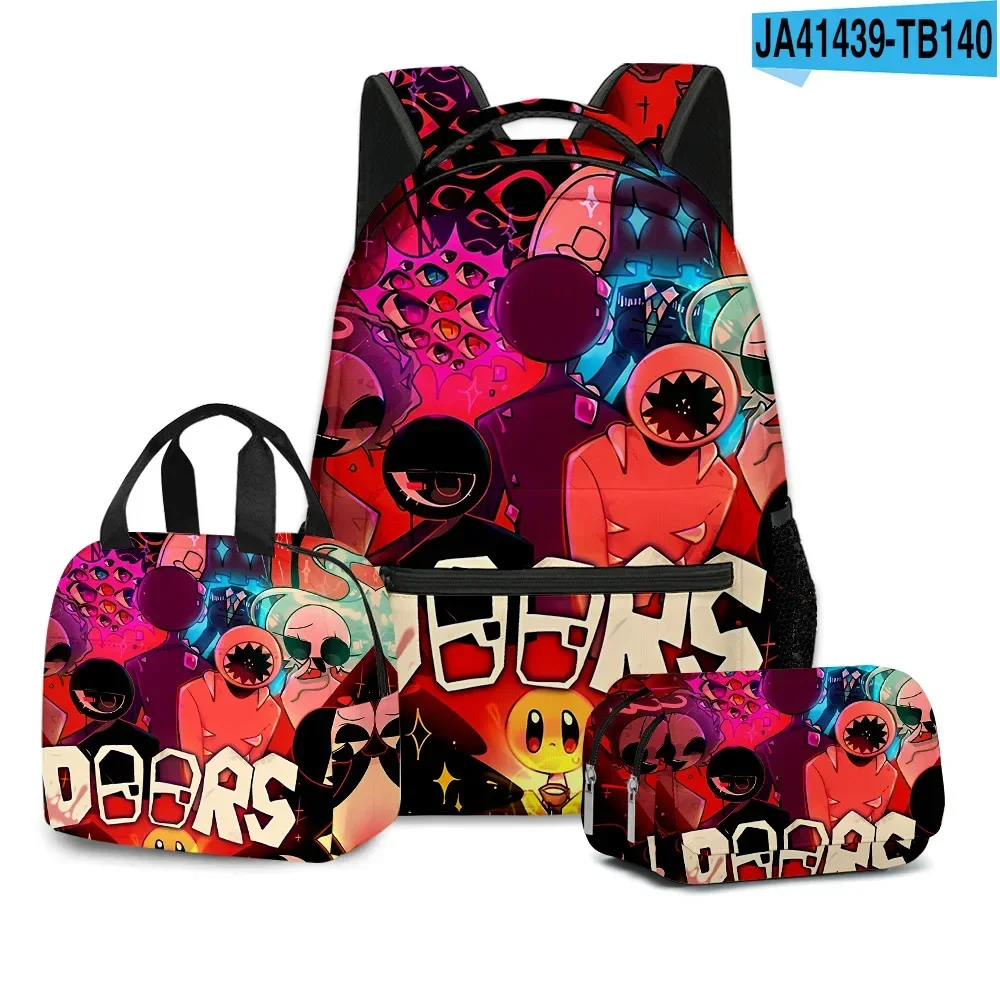 Three-piece Set Of Doors Blox Figure Peripheral Primary And Secondary School Students School Two-dimensional Best Gift 3