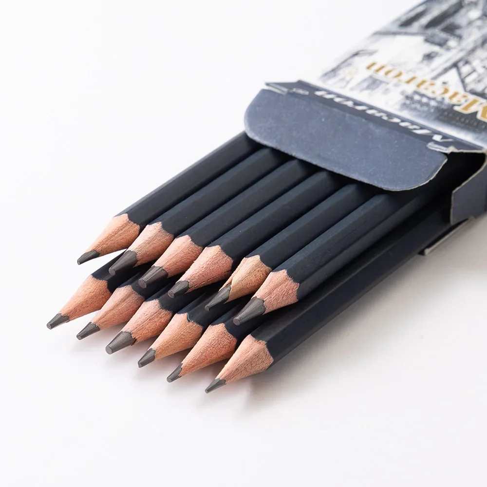 12Pcs Professional Sketch Charcoal Pencils Set F/H/2H/HB/B/2B/3B/4B/5B/6B/7B/8B Writing Graphite Drawing Pencils Art Supplies 3