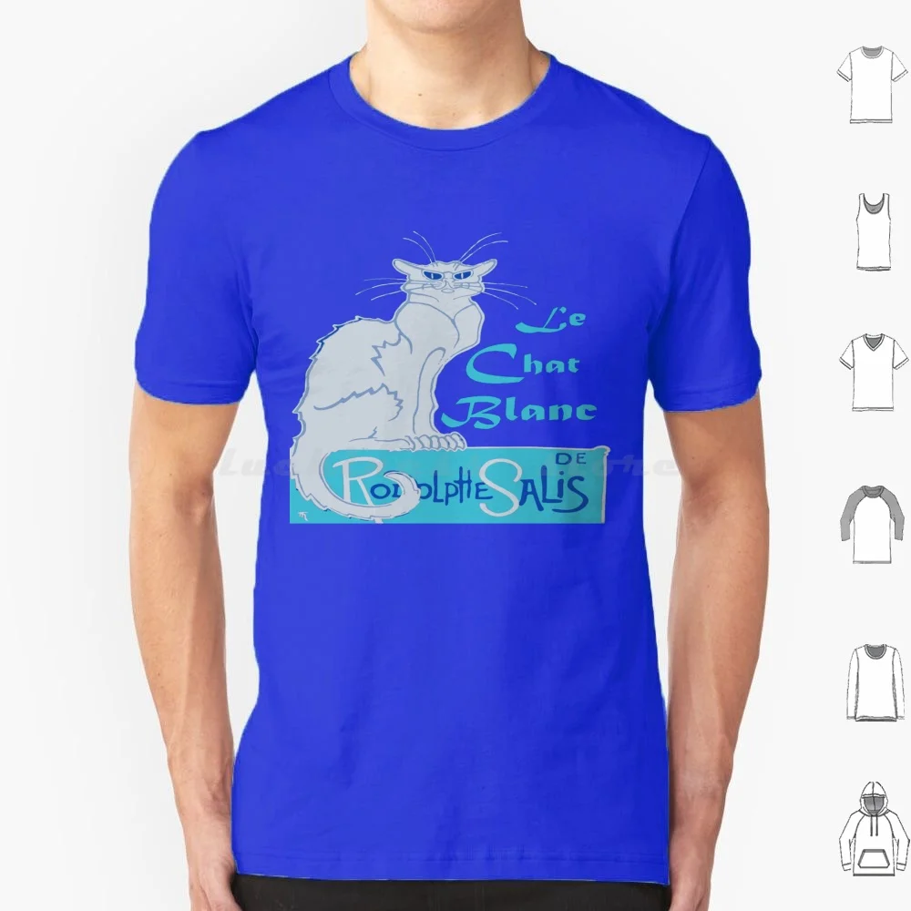 Le Chat Blanc A Le Char Parody Vector T Shirt Uomo Donna Bambini 6Xl Chat Le Chat Black Cat Avant Garde Cat Lovers Francophile