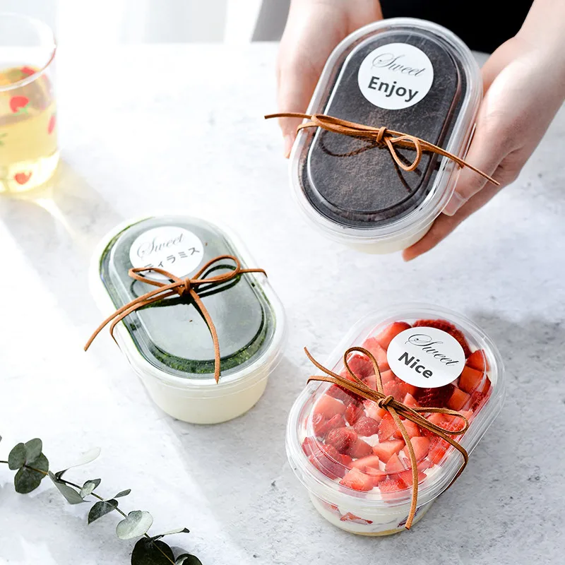 50 Sets Clear Plastic Cupcake Boxes, Mousse and Dessert Packaging Containers, Disposabl... - SKU CPCB1608 - UGI Packaging