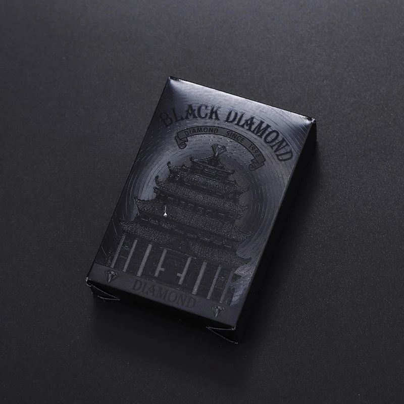 Playing Cards Plastic Playing Cards Black Poker No Color Waterproof PET/PVC Plastic Poker Tourism Souvenir Board Game
