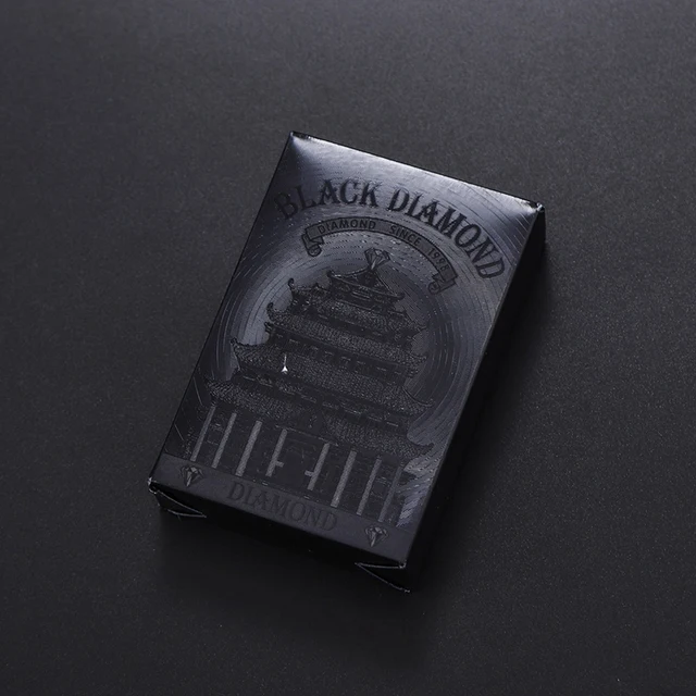 New Black Poker No Color Playing Cards Waterproof PET/PVC Plastic Poker Tourism Souvenir Board Game 2