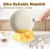 Piece Pots and Pans Set, Nonstick Detachable Handle Cookware, Induction Kitchen Cookware Set with Removable Handle, 4