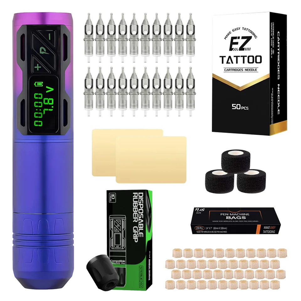 Ez p2s-ワイヤレスタトゥーペン,3.5〜4.0mm,使い捨て,ポータブル