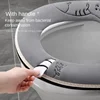 Cute Toilet Mat Winter Zipper soft Toilet Seat pad winter Thickened Warm WC warmer Cover Four seasons Closestool potty cushion 2