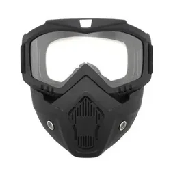 HD Transparent Fog - Proof and Sand - Proof Full Face Protective Goggles (Transparent)
